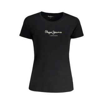 Pepe Jeans London Mujer, Camisetas, Negro, Talla: L