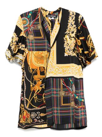 Junya Watanabe Shirt met pofmouwen - Zwart