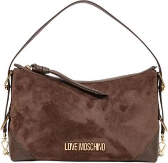 Love Moschino Ladder Stitch Medium Bag - Dames - Handtassen - Bruin - ONE Size - Polyester - Tassen