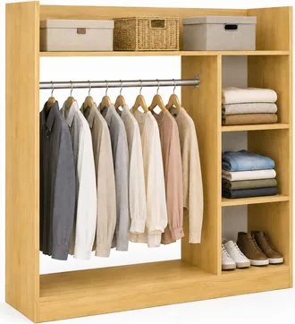 VCM Perchero De Madera Con Estante Palosa L 120x124x35 - Vcm