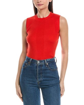 Karl Lagerfeld Karl Lagerfeld Ribbed Knit Top