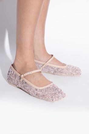 AGL Ceramic Mary Jane Ballet Flats, Womens, Pink