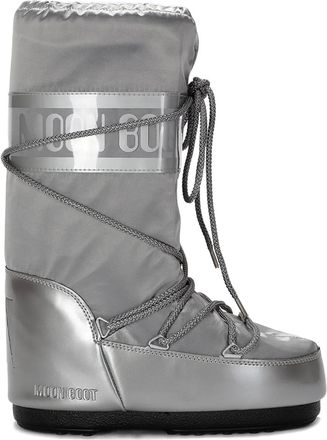 Moon Boot Icon glance lace-up boot - women - Polyester/Fabric/Rubber - 42/44 - Grey