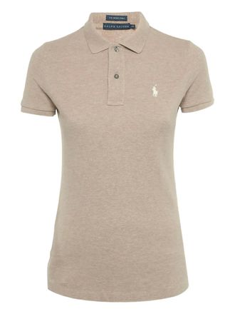 Polo Ralph Lauren Polo Pony-embroidered polo shirt - Brown
