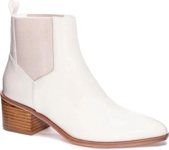 Chinese Laundry Womens Chinese Laundry Filip Boots White Leather Pull On Booties ZAP1893