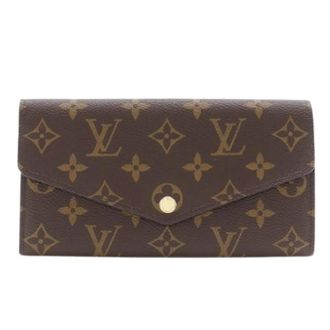 Louis Vuitton Pre-owned Wallets, female, Brown, Size: ONE SIZE Pre-owned Portefeuille Sarah Monogram Long Wallet