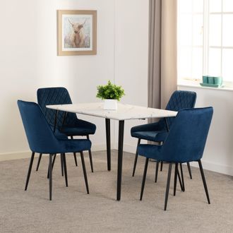 Seconique Marlow & Avery Dining Set in Blue