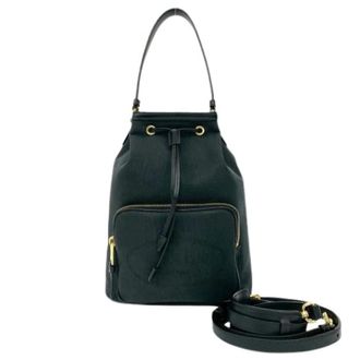 Prada Pre-owned Bucket Bags, female, Black, Size: ONE SIZE Pre-owned Canvas Bucket Bag