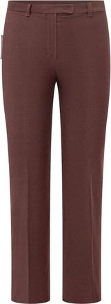 Max Mara Broeken, Dames, Rood, XS, Katoen, Umanita Pant Lungo