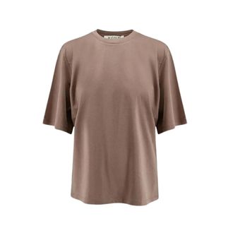 R&oacute;he Oversized Cotton Silk T-Shirt - female - R&oacute;he - T-Shirts - Brown - M - Tops