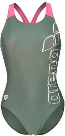 Arena Scratchy Swimsuit V Back Badeanzug f&uuml;r Damen | oliv