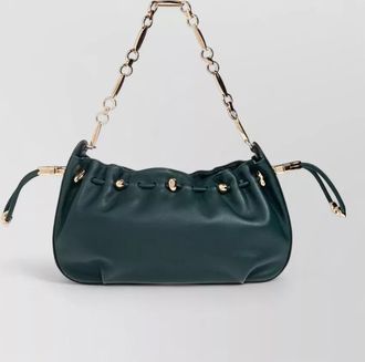 Zimmermann halcyon leather clutch chain strap detail