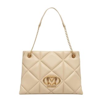 Love Moschino Dames, Tassen, Beige, Maat: ONE Size Leer