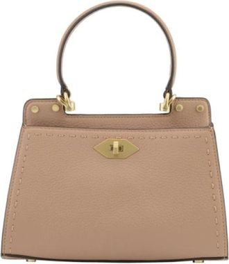 Pourchet Trianon PM - Dames - Handtassen - Beige - ONE Size - Leer - Tassen