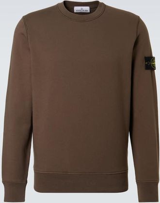 Stone Island Compass cotton fleece sweatshirt