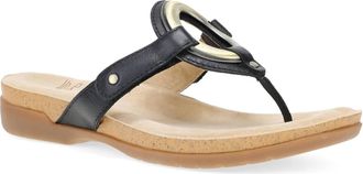 Dansko Womens Rosalia Thong Sandals In Black