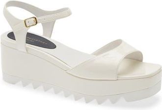 Stella McCartney Elyse Platform Sandal in White at Nordstrom, Size 10.5Us