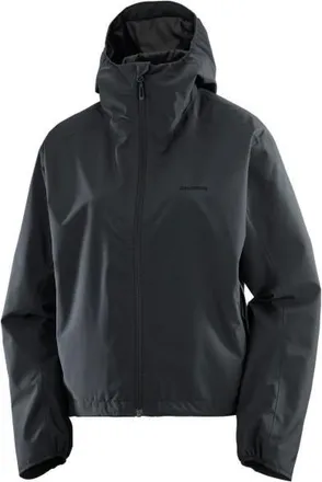 Salomon Outscape 2L Short Jacket Regenjacke f&uuml;r Damen | schwarz