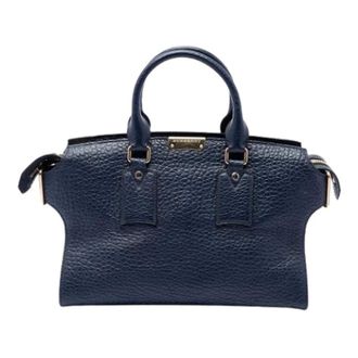 Burberry Borsa Satchel Pre-owned - - Pre-owned - Donna - Blu - ONE SIZE