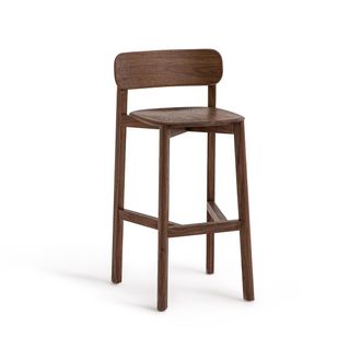 AM.PM Walnotenhouten barstoel, BATIGNOLLES, ontwerp Emmanuel Gallina