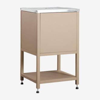 Sklum M&oacute;dulo Esquinero De Almacenaje Para Cocina Modular De Exterior En Acero Savona Sklum