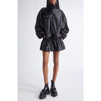 Alexander Wang Piped Drop Waist Jacket in Black at Nordstrom, Size X-Small