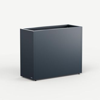 Herstera Jardinera Alta Herstera Planter Divider 40 De Metal Color Antracita 100x40x80 Cm