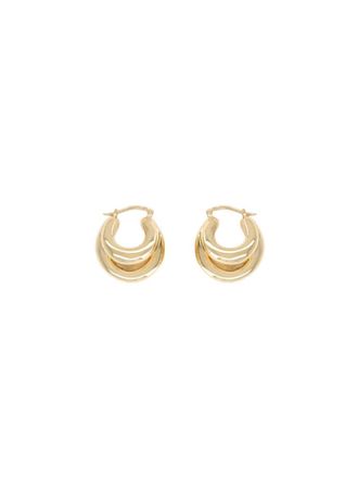 Panconesi Golden Blow Up Huggies Earrings