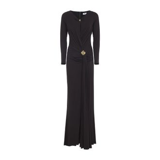 Elisabetta Franchi Long Dresses Brown