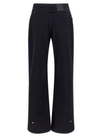 Jean Paul Gaultier Wide-Leg Denim Jeans - Black