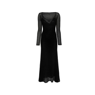 Tom Ford Lurex Crochet Maxi Dress