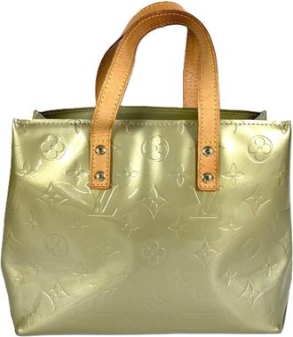 Louis Vuitton Green Monogram Vernis Handbag Tote Bag (Pre-Owned)