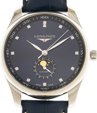 Longines Master Automatic Diamond Blue Dial Mens Watch L2.919.4.97.0