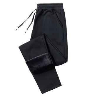 Generic Fleece Lined Tracksuit Bottoms Women Ladies Fluffy Sherpa Soft Warm Thermal Sweatpants Winter Thick Jogging Pants Athletic Workout Tracksuit Bottoms D