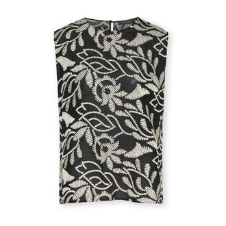 Elena Miro Dames, Tops, Zwart, Maat: L/Xl Katoen