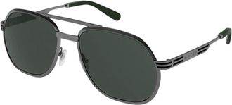 Gucci Stijlvolle zonnebril in zwart - Heren - Accessoires - Zwart - Maat: 60 MM