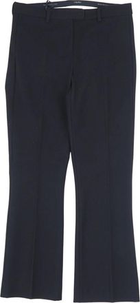 Max Mara Umanita Cropped Broek - Dames - Wijde Broeken - Blauw - 2XS - Katoen - Broeken