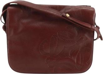 Loewe Pre-owned Leren Schoudertas - Dames - Vintage Schoudertas - Rood - ONE Size - Leer - Vintage