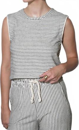 Greylin Daphne Sleeveless Knit Shell Top In Grey