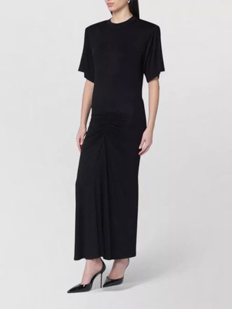 Andamane lennox midi dress crew neck ruched