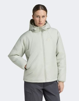 adidas Terrex multi Primaloft - Giacca isolante con cappuccio verde alone