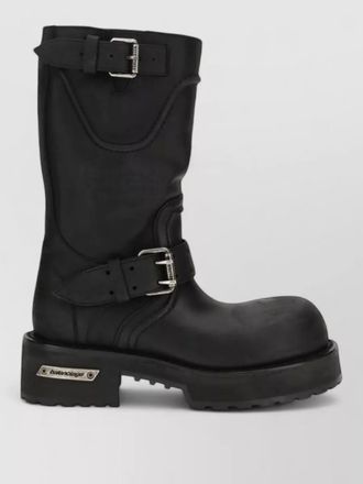 Balenciaga leather lace-up boots