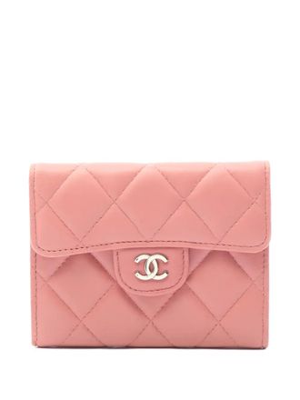 Chanel 2008-2009 matelassé card case - Roze