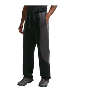 Nike Fitness, Heren, Zwart, XL, Katoen, Nike Tech Color-Block Open-Hem Fleece Broek