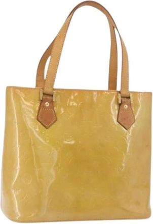 Louis Vuitton Pre-owned Tote Bags, female, Beige, Size: ONE SIZE Pre-owned Vintage Patent Leather Tote Bag