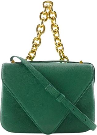 Bottega Veneta Pre-owned Mini Bags, female, Green, Size: ONE SIZE Pre-owned Mini Leather Shoulder Bag