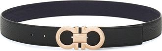 Ferragamo Cintura Gancini reversibile - Blu