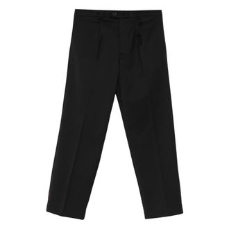 Amaranto Amar&aacute;nto, Broeken, Heren, Zwart, M, Cropped Pliss&eacute; Broek