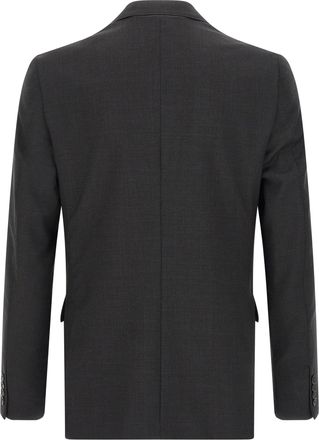 Pal Zileri Mens Gray Viscose Two-Piece Suit