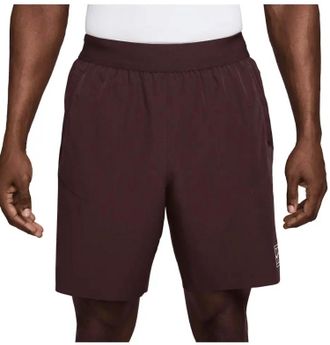 Nike Dri Fit Court Short In Maroon